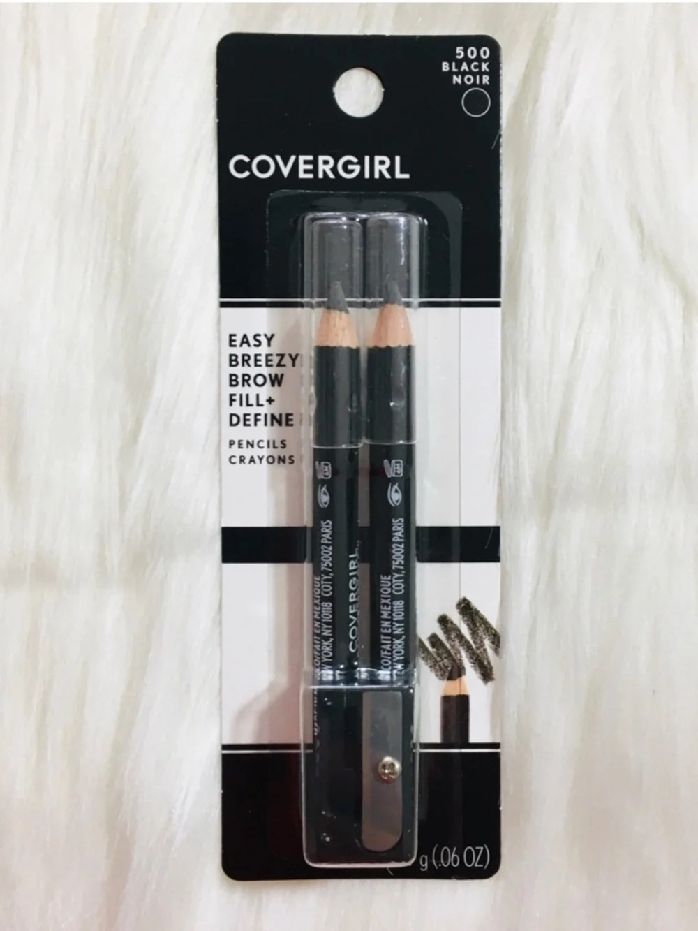 NEW CoverGirl Set of 2 Black Eye Liners pencils crayons and 1 sharpener